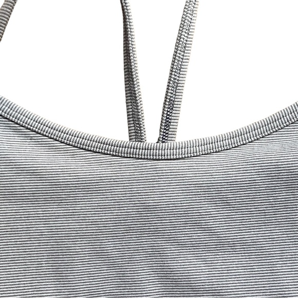 Lululemon Power Y Tank Top in Cream Stripes Size Small - Picture 2 of 4
